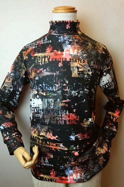 【セール３５％ＯＦＦ】 T-MAC ティーマック 【ハイネックシャツ】【秋冬アウトレット現品限り品】【メンズウェア】【アメリカ】【ゴルフ】【カットソー】【ティーマック服】 裏起毛ストレッチハイネックシャツ オレンジ 7,829円