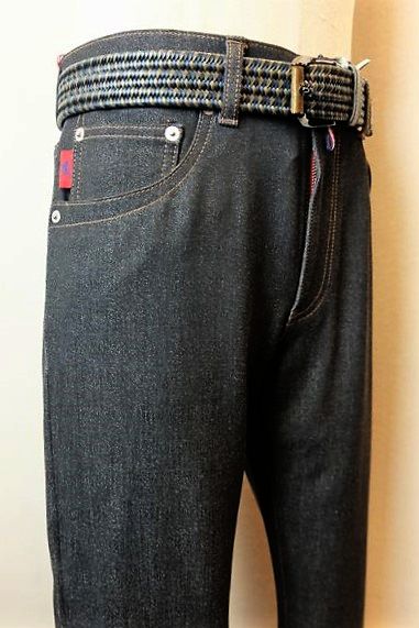【大売り出し５０％ＯＦＦ】 ラウラフェリーチェ Laura Felice 【デニム】【秋冬逃げ口現品極限点品】【メンズウェア】【ストレッチジャージデニム】【ラウラフェリーチェ服】 ストレッチジャージジーンズ 青み（濃灰色薄墨色）