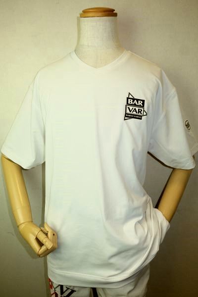 【大売り出し５０％ＯＦＦ】 バーニヴァーノ BARNIVARNO 【半袖Ｔシャツ】【春夏逃げ道現品区分け品】【メンズウェア】【カットソー】【バーニヴァーノ服】 伸ばすことＶのど首半袖Ｔシャツ 白いこと