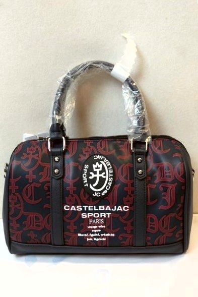 【セール３０％ＯＦＦ】 カステルバジャック CASTELBAJAC 【手提げバッグ】【ショルダーバッグ】【秋冬アウトレット現品限り品】【メンズ】【レディース】【ゴルフ】【カステルバジャック服＆バッグ】 ロゴプリント手提げ＆ショルダーバッグ ネイビー｜フォーシーズン・ギャラリー
