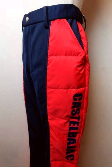 【大売り出し５０％ＯＦＦ】 カステルバジャック CASTELBAJAC 【ダウンパンツ】【秋冬逃げ口現品極限点品】【メンズウェア】【防寒ズボン下】【ゴルフ】【カステルバジャック服＆御徒面子】 うつり変わりストレッチダウンパンツ 赤いこと