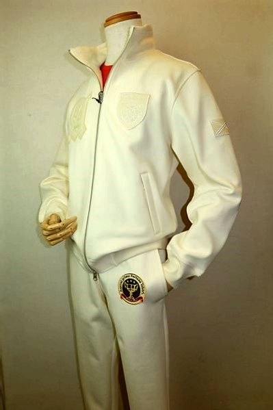 【セール３５％ＯＦＦ】 ブルネロインターナショナル BLUNERO 【トラックジャケット】【ジャージパンツ】【春夏アウトレット現品限り品】【メンズウェア】 スウェットジャージトラックジャケット＆パンツ上下セット クリーム 23,280円
