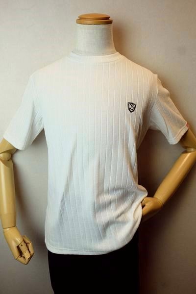 コードビー CODE:B 半袖Ｔシャツ ２０２６春夏新作 メンズウェア カットソー パイル針抜き出どころ バラシ コードビー服 パイル針抜き半袖Ｔシャツ 白いこと