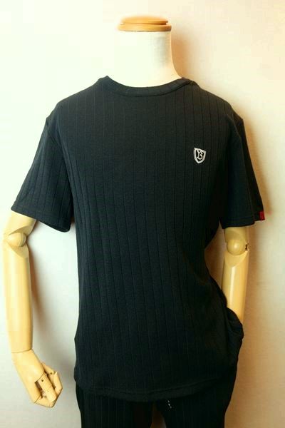 コードビー CODE:B 半袖Ｔシャツ ２０２６春夏新作 メンズウェア カットソー パイル針抜き出どころ バラシ コードビー服 パイル針抜き半袖Ｔシャツ 黒いこと