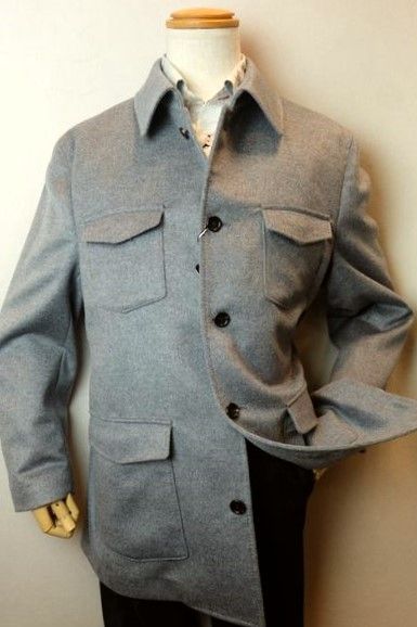 セール３５％ＯＦＦ シッスル THISTLE 創作屋 カシミヤ100%ジャケット カバーオールジャケット 日本製 秋冬新作 メンズウェア カシミヤ100%カバーオールジャケット グレー