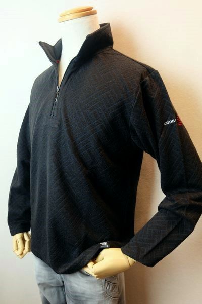 【大売り出し３５％ＯＦＦ】 コードビー CODE:B カットソー ２０２５秋冬新作 メンズウェア ロングＴシャツ ジャかばい立て織り バラシ コードビー服 手かご読み合わせる柄ＺＩＰカットソー 黒いこと