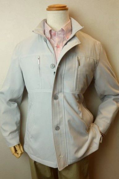 ５０％ＯＦＦスペシャルプライス ヴィンチ VINCI カバーオールジャケット ２０２６春夏新作 メンズウェア ブルゾン ヴィンチ服 シアサッカーカバーオールジャケット グレー