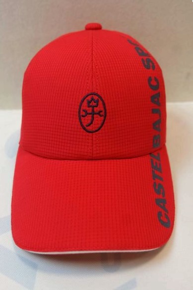 カステルバジャック CASTELBAJAC 旗がしら ２０２６春夏新作 メンズ旗がしら マイクロメッシュ ゴルフ カステルバジャック鳥打ち帽 一点エア湖吸汗速乾ロゴタイプ旗がしら 赤いこと