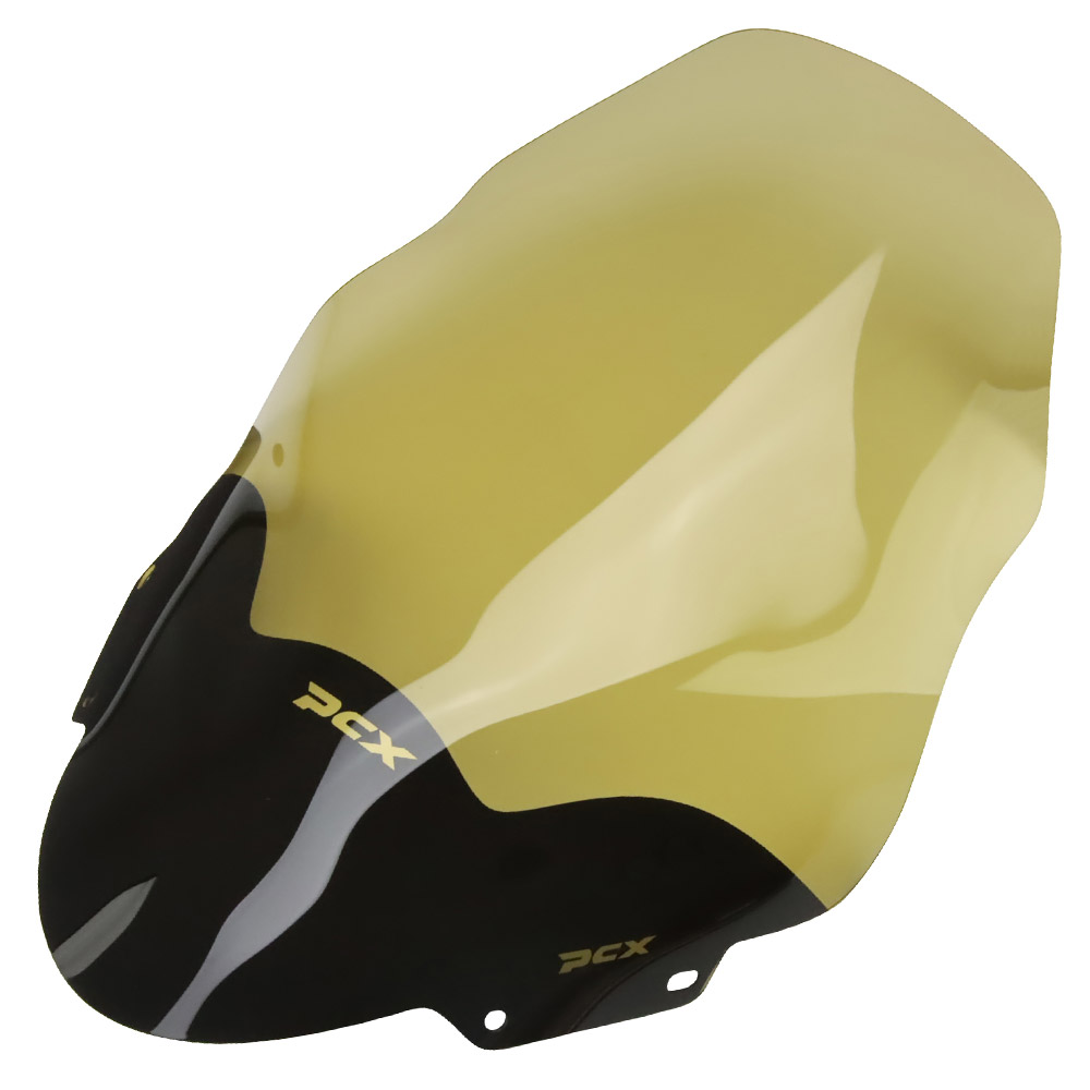 ホンダ PCX125 PCX150 ’14-17 ウインドシールド ロングスクリーン スモークスクリーン 取り付け簡単 茶色 (トクトヨ)Tokutoyo
