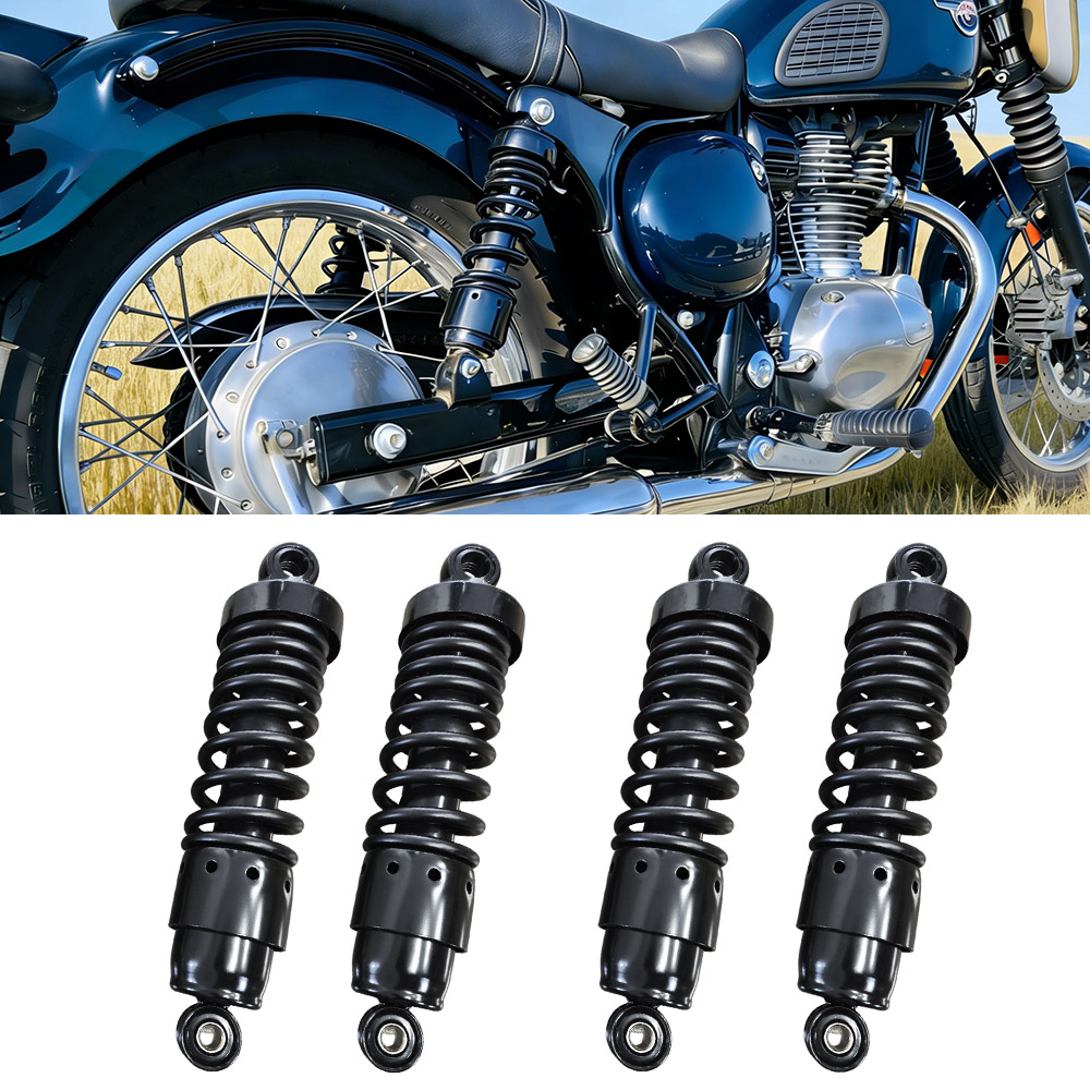 レブル250 MC13 / マグナ250 MC29 ローダウン リアサスペンション 265mm GB250 SR400 SR500 250TR W400 エストレヤ SRV250 CB400SS 汎用 左右セットX２セット（合計４本）