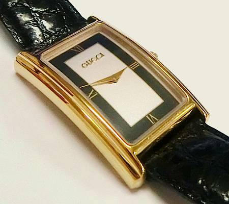 楽天市場】【ウォッチ】GUCCI グッチ レクタンクラー ブルー パール