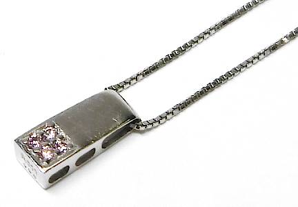【菊地質店】【中古】Pt850 Pt900 ダイヤモンド0.04ct ペンダントネックレス【送料無料】【質屋出店】【smtb-TK】＜13-39＞