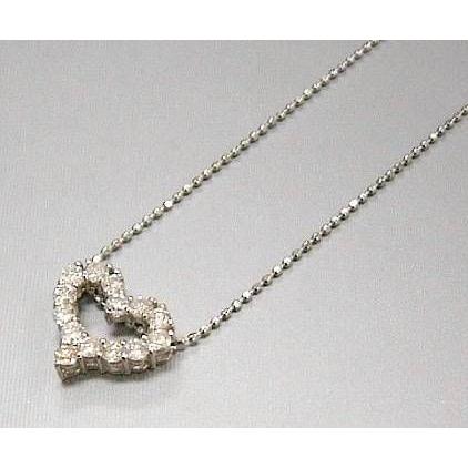 【菊地質店】【中古】K18WG ダイヤモンド0.50ct ペンダントネックレス【送料無料】【質屋出店】【smtb-TK】＜13-22-3＞