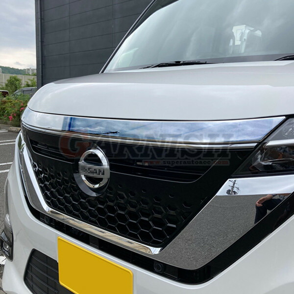 人気 送料無料 日産 ルークス 40系 B45a B44a B47a B48a 年3月 フロント バンパーグリルカバー グリルガーニッシュ プロテクター キズ防止 ステンレス製 鏡面仕上げ メッキモール カスタム パーツ カスタム パーツ ドレスアップ 1p 5195 Vmaphotographystudios Com