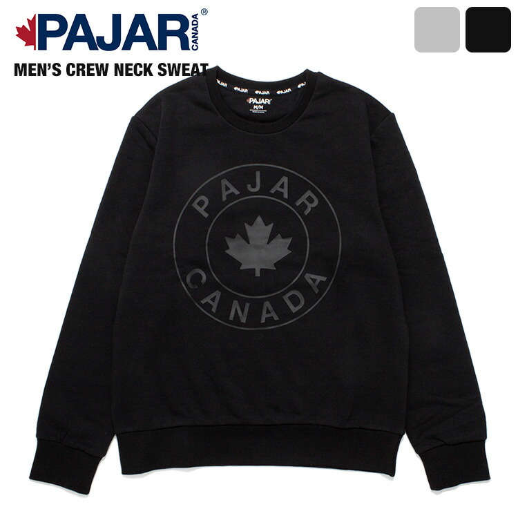 パジャール カナダ 裏起毛 コットン クルーネック スウェットトレーナー / PAJAR CANADA CREW-NECK SWEAT [P6T257F9FL] アウトドア ブランド 秋冬