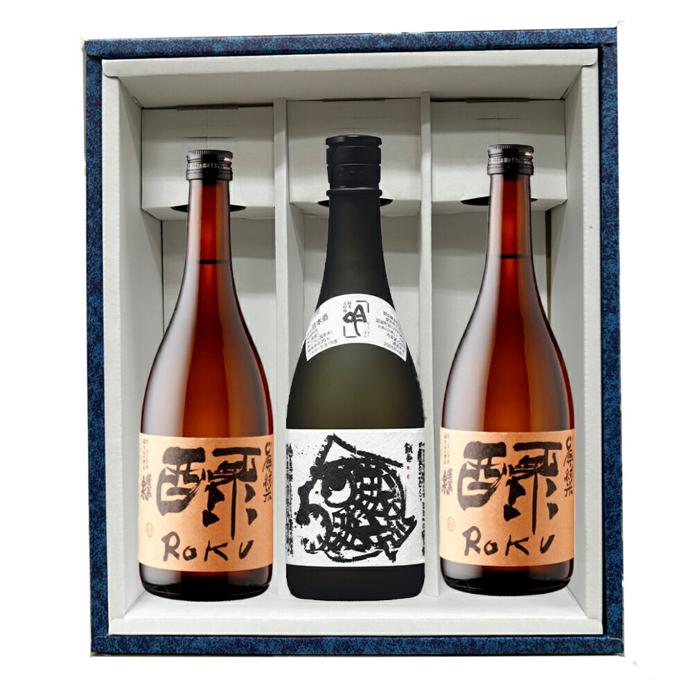 【正規特約店】蓬莱泉 3本セット（・矮ROKU 720ml×2本＋純米大吟醸 吟 720ml×1本）化粧箱入｜関谷酒造