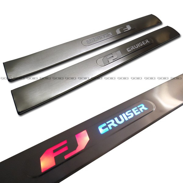 07y- トヨタ FJクルーザー LED ドアシルスカッフプレート