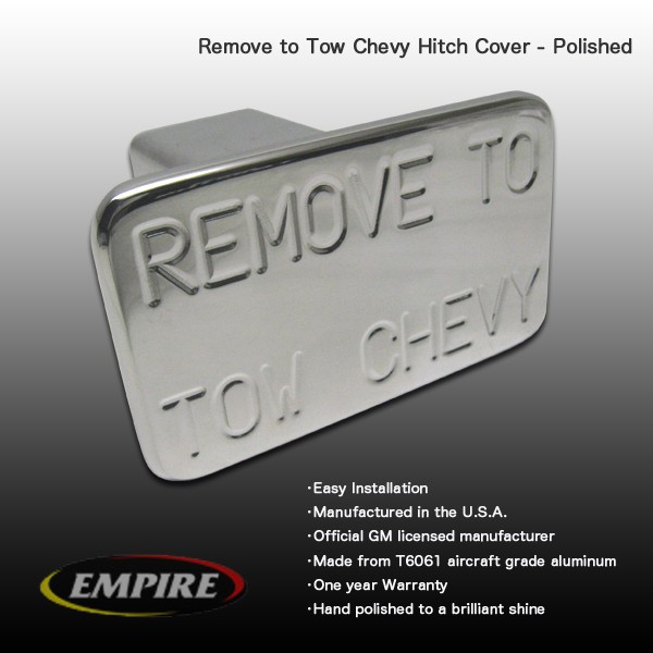 EMPIRE 汎用 ビレットヒッチカバー ★Remove to Tow Chevy★シボレー