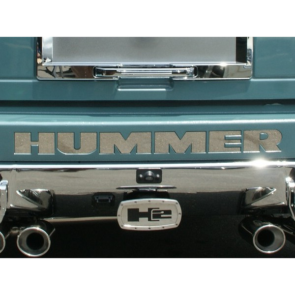 NEW限定品】 HUMMER ハマー H2 ステンレス リアバンパーレター