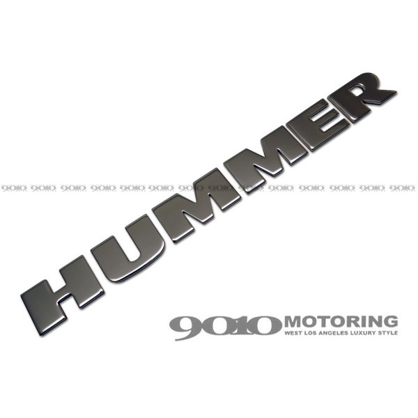 06y- HUMMER/ハマー H2　ステンレス リア ナンバーポケットエンブレム 6,600円
