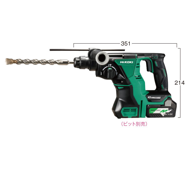 【インボイス対応】HiKOKI-ハイコーキ(旧:日立工機)18V5.0AhロータリハンマドリルDH18DBL(2LXPK)【日本全国送料無料】【代引き発送不可】【ポイント消化にどうぞ】オフィスに工場に職人さんにDIY女子に