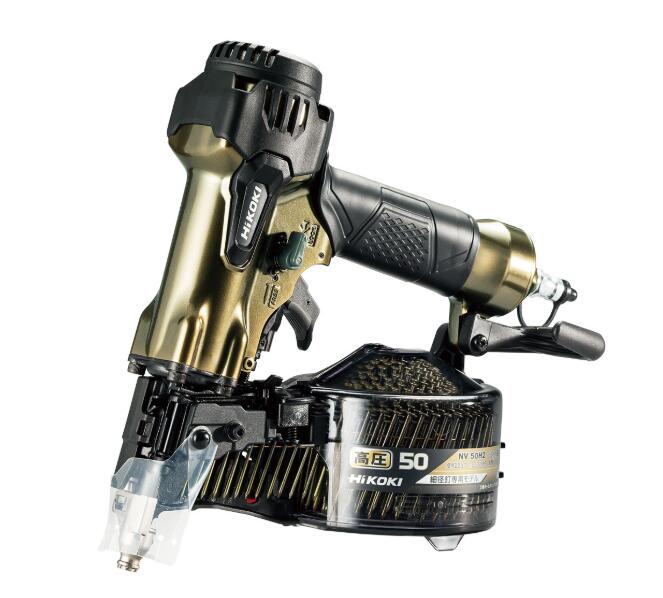 39ショップ買い回り対象HiKOKI-ハイコーキ(旧:日立工機)高圧ロール釘打機 NV50H2 ブラック ハイコーキ(旧:日立工機) 防滴・防水 防塵オフィスに工場に職人さんにDIY女子に