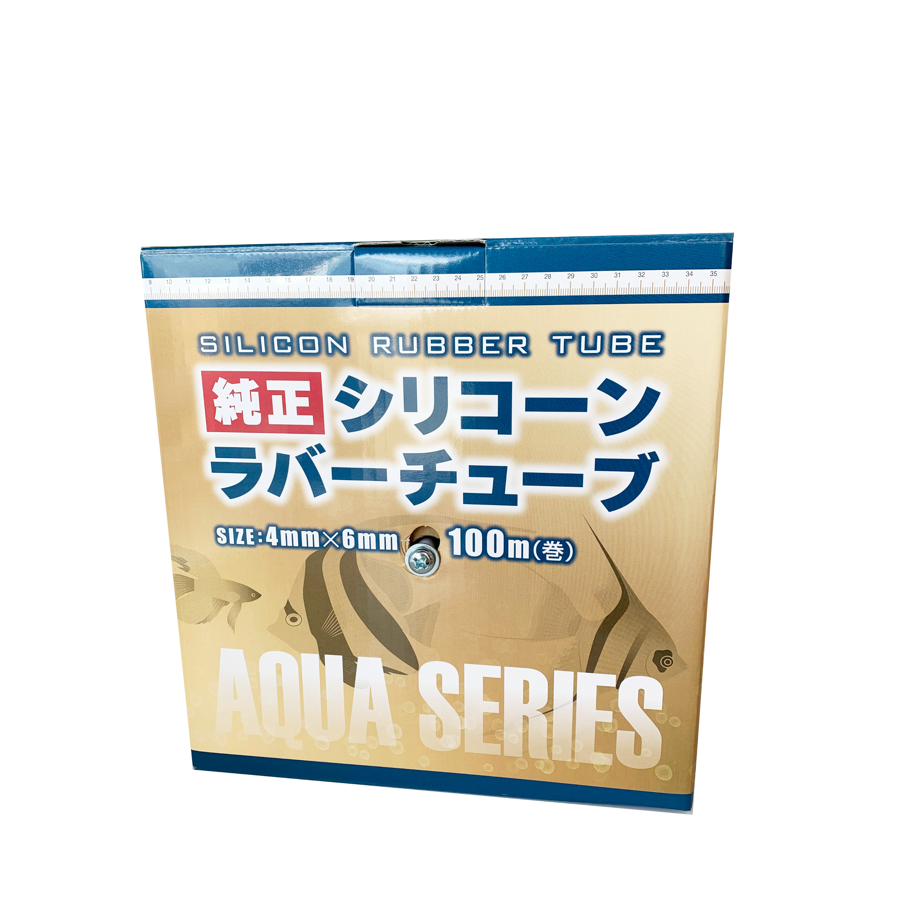 貝沼実業 純然たるシリコンラバーチューブ 100m箱入 （澄み切った）口径：4粍／外径：6粍  褒めたたえる魚ケイ素樹脂導管 (80)