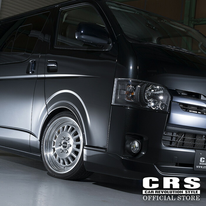 ESSEX リーガルフェンダー 車検対応 ■出幅6mm 下がり値20mm ■ハイエースナロー(標準ボディ)ワイド共通 1型～8型対応 ■カラー:070/209/089/マットブラック/未塗装 ABS製