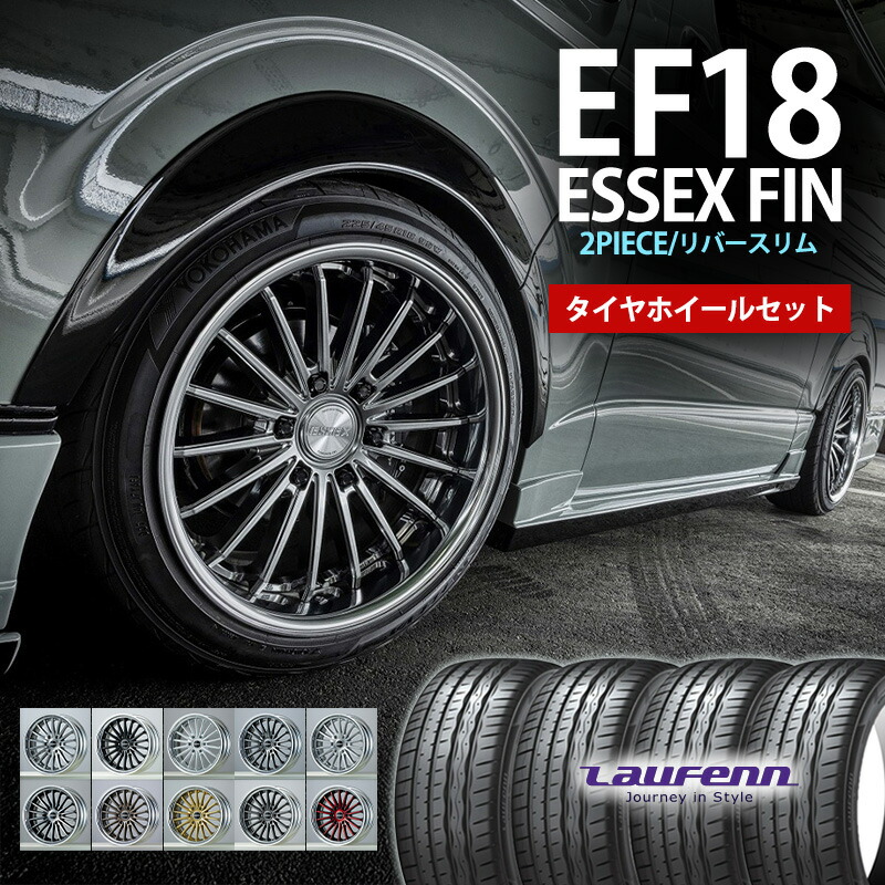 タイヤ・ホイール hirohiro125213 楽天市場】【ESSEX新作ホイールタイヤセット】□EF-18インチ