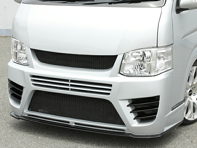 【全品ポイント5倍※要エントリー7/19-25】ESSEX PROGRESS フロントバンパーカラー：未塗装 FRP製ナロー用(標準ボディ) ハイエース3型 エセックス プログレス バンパー｜CRSオフィシャルショップ