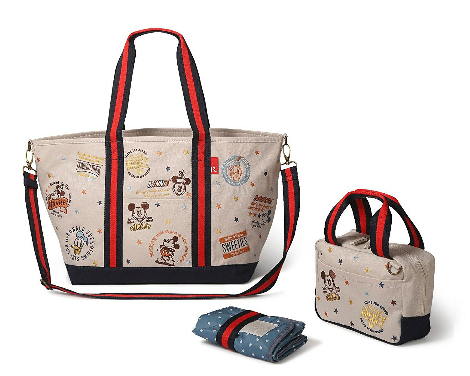 楽天市場 マザーズバッグ ルートート マミールー オトナディズニーｆ ベージュ ミッキー Smtb Kd 赤ちゃんランドあぶらや