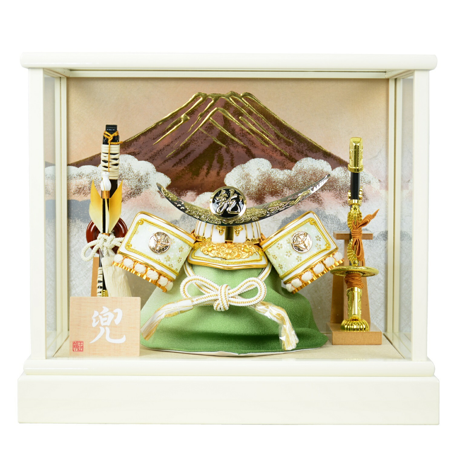 五月人形 兜収納飾り 三日月型前立　1　子どもの日 五月人形 兜収納飾り 三日月型前立 1 子どもの日 五月人形 兜収納飾り