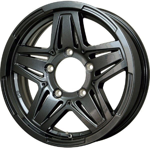 HOT STUFF MAD CROSS JB-01 15インチ 6J 5H139.7 ±0 ガンメタ
