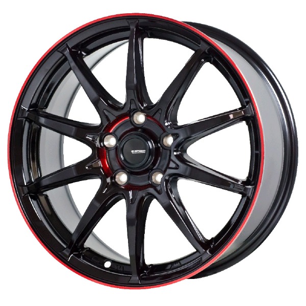 HOT STUFF G・SPEED P-05R 18インチ 7J 5H114.3 +48 ブラック&レッドクリア