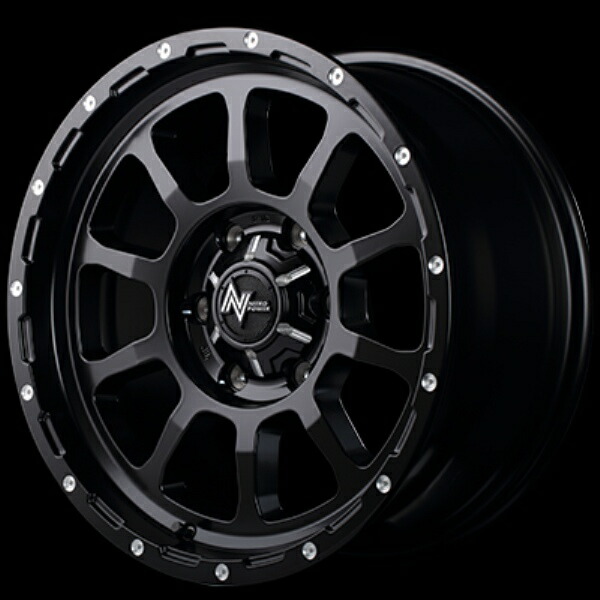 4本セット MID NITRO POWER M10 パーシング 17インチ 8J 6H139 +20 SB セミグロスブラック/マシニング|カーパーツ アクセス 店