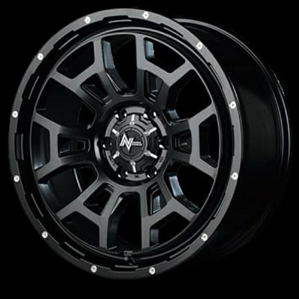 4本セット MID NITRO POWER H6SLUG 16インチ 6.5J 6H139 +38 SBKM セミグロスブラック/マシニング｜カーパーツ　アクセス　店