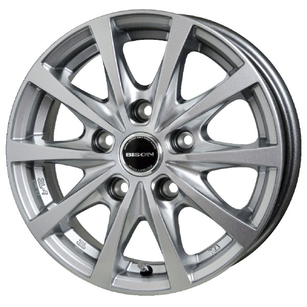 HOT STUFF BISON BN-02 14インチ 5J 5H114.3 +45 シルバー｜カーパーツ　アクセス　店 28,683円