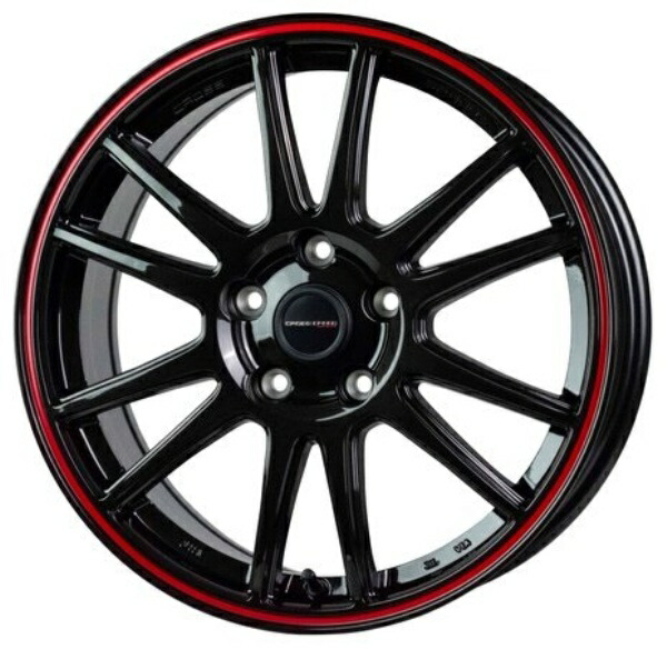 HOT STUFF CROSS SPEED HYPER EDITION CR6 18インチ 8J 5H114.3 +45 グロスガンメタ&レッドライン