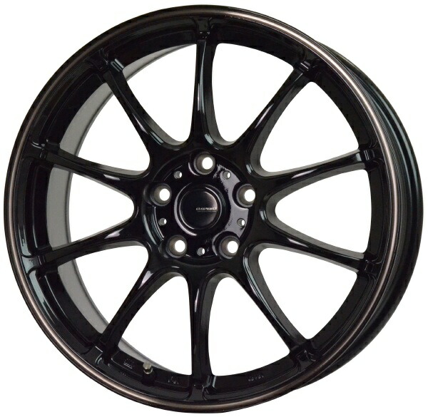 HOT STUFF G・SPEED P-07 16インチ 6.5J 5H114.3 +53 ブラック&ブロンズクリア