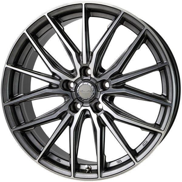 HOT STUFF Precious AST M4 19インチ 8J 5H114.3 +35 ガンメタポリッシュ|カーパーツ アクセス 店