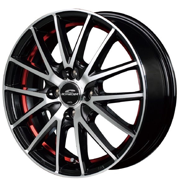 MID SCHNEIDER RX27 14インチ 4.5J 4H100 +45 R/BMP(BMP+UC RED)
