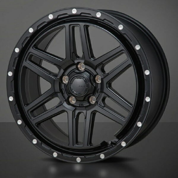 MONZAJAPAN HI-BLOCK ERDE 16インチ 5.5J 5H139.7 +22 サテンブラック/ミーリング|カーパーツ アクセス 店