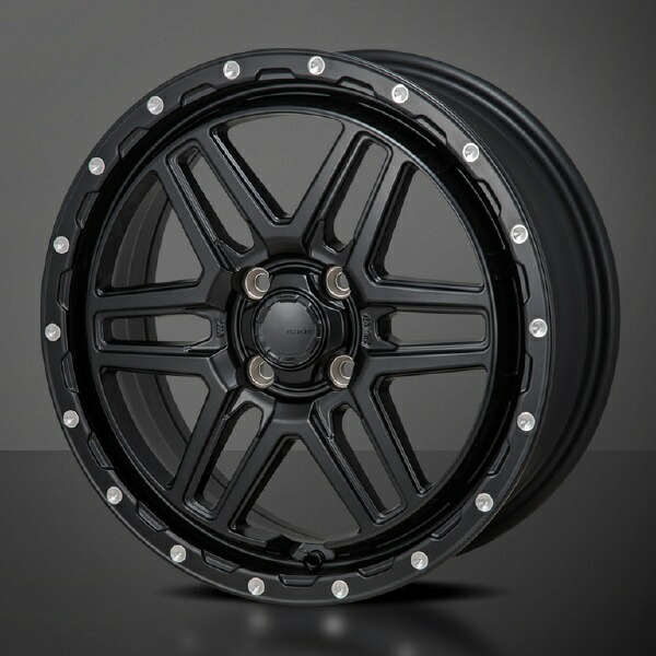 MONZAJAPAN HI-BLOCK ERDE 16インチ 6J 4H100 +42 サテンブラック/ミーリング