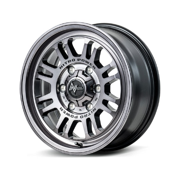 マルカ NITRO POWER NITRO POWER M16 ASSAULT 17インチ 6.5J 6H139.7 +38 スティールクリア|カーパーツ アクセス 店