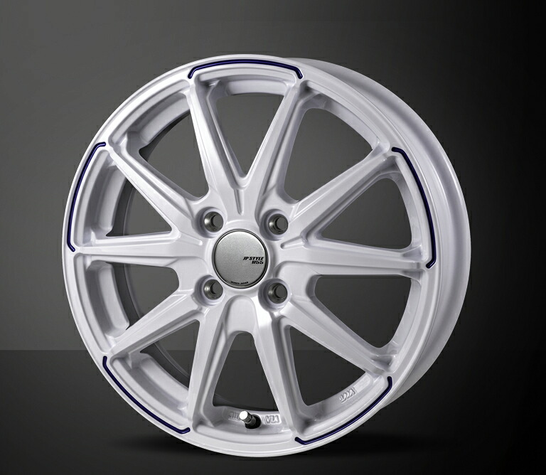 MONZA JAPAN JP STYLE R55 1445/4H100+45 グロスホワイト/ブルーティント｜カーパーツ　アクセス　店