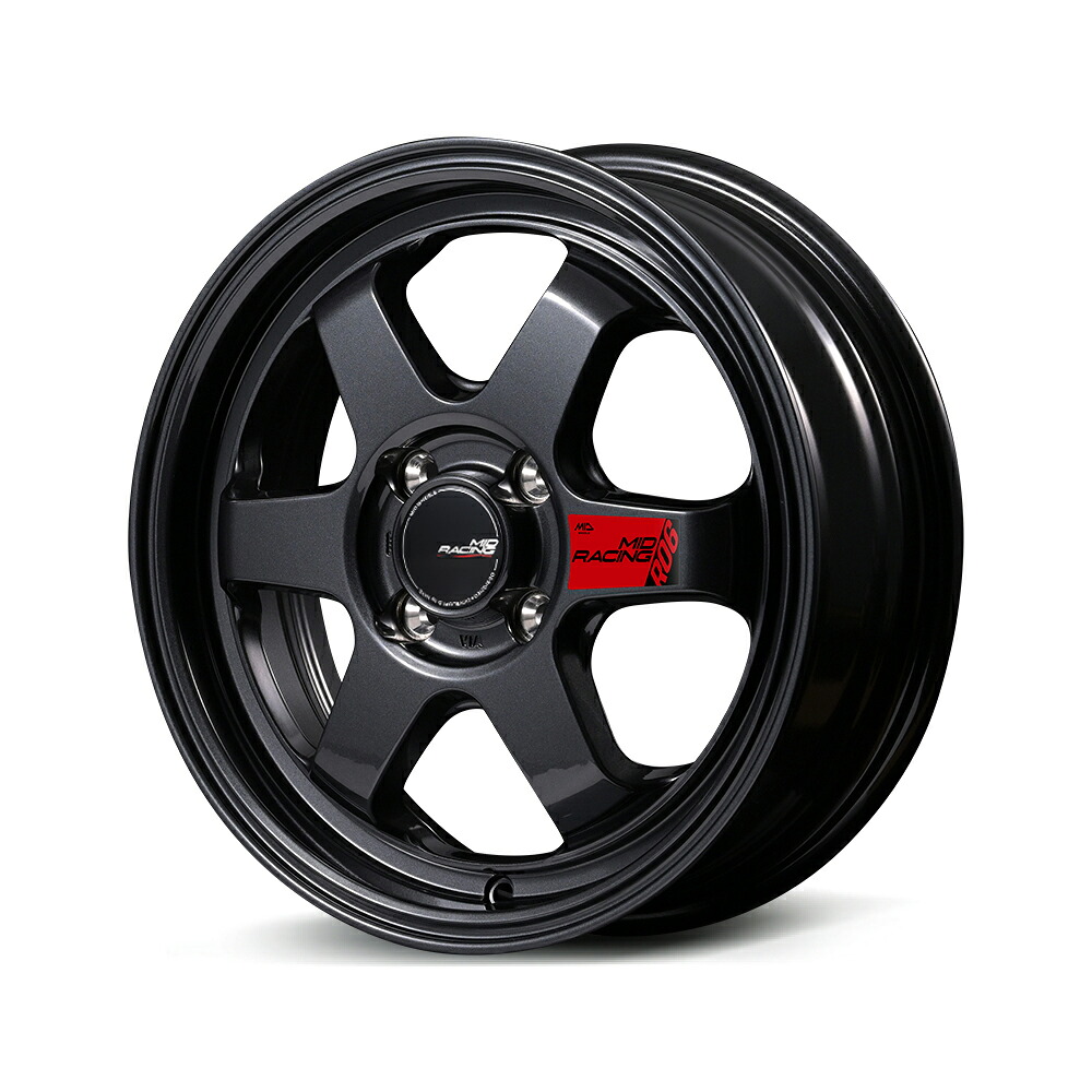 MID Racing R06 15インチx7.0J 4H100+35 クリスタルブラック｜カーパーツ　アクセス　店