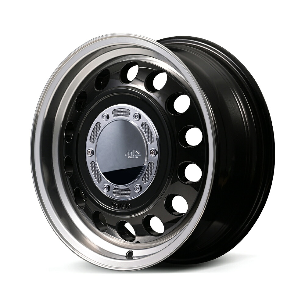 MID WHEELS GARCIA CISCO Type 2 14インチ 6.5J 6H139.738 Black/Rim Polish|カーパーツ アクセス 店