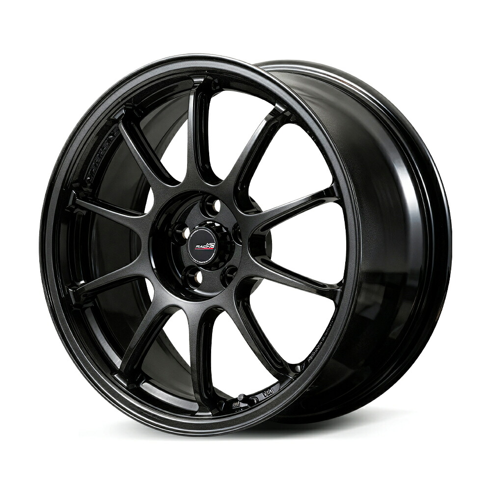 MID RACIG R10 EVO 17インチ 7.5J 5H100+44BLACK METALLIC|カーパーツ アクセス 店