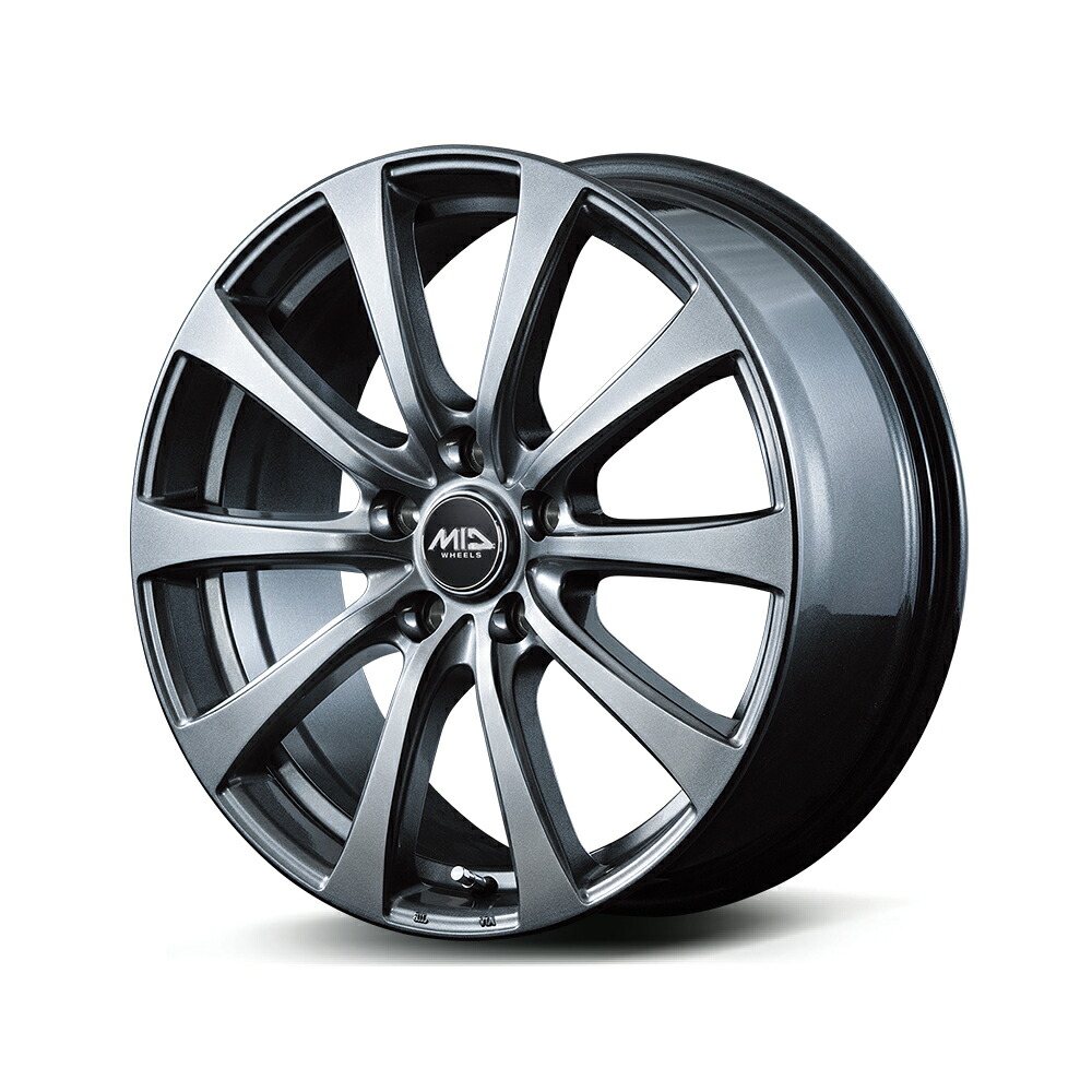 MID WHEELS G10 16インチ 6.5J 5H100+48メタリックグレー｜カーパーツ　アクセス　店