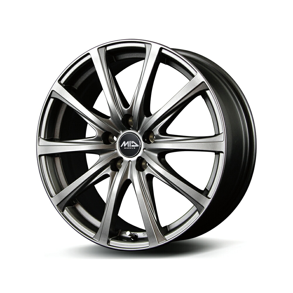 MID WHEELS V25 15インチ 6.0J 5H114.3+51Tメタリックグレイ｜カーパーツ　アクセス　店